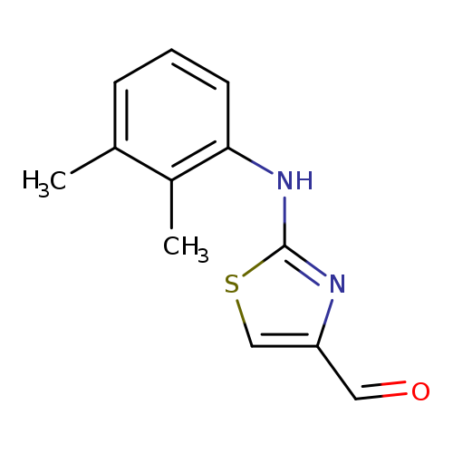 O=Cc1csc(n1)Nc1cccc(c1C)C
