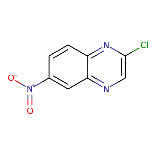 Clc1cnc2c(n1)ccc(c2)[N+](=O)[O-]