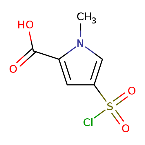 OC(=O)c1cc(cn1C)S(=O)(=O)Cl