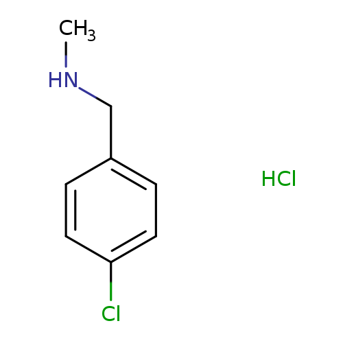 CNCc1ccc(cc1)Cl.Cl