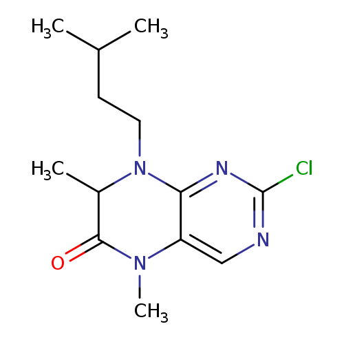 CC(CCN1C(C)C(=O)N(c2c1nc(Cl)nc2)C)C