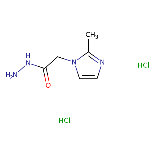 NNC(=O)Cn1ccnc1C.Cl.Cl