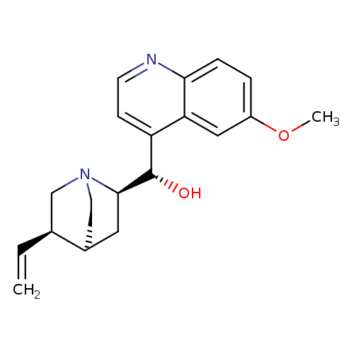 C=C[C@H]1CN2CC[C@H]1C[C@@H]2[C@H](c1ccnc2c1cc(OC)cc2)O