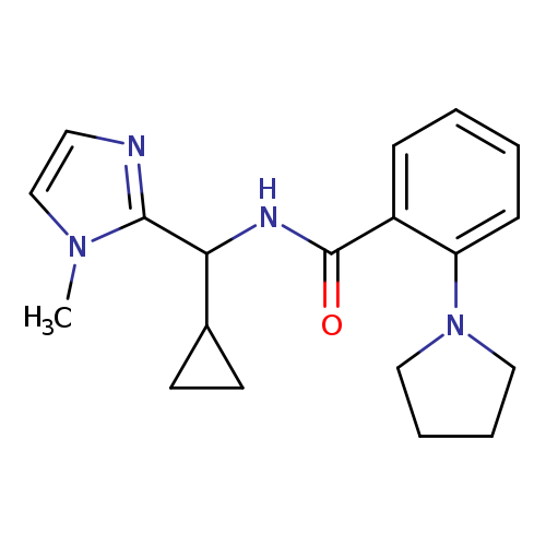 O=C(c1ccccc1N1CCCC1)NC(c1nccn1C)C1CC1