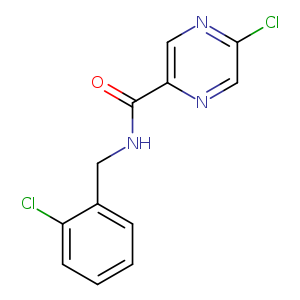 Clc1cnc(cn1)C(=O)NCc1ccccc1Cl