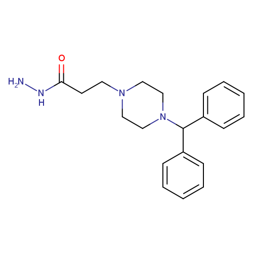 NNC(=O)CCN1CCN(CC1)C(c1ccccc1)c1ccccc1
