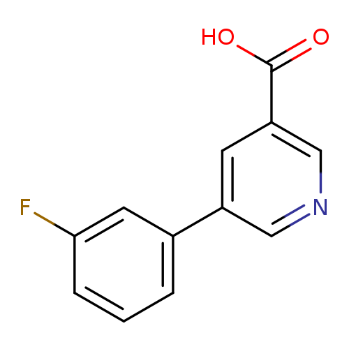 Fc1cccc(c1)c1cncc(c1)C(=O)O