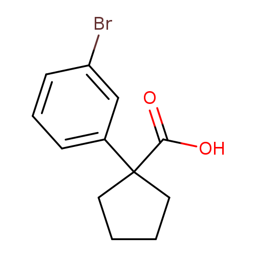 Brc1cccc(c1)C1(CCCC1)C(=O)O