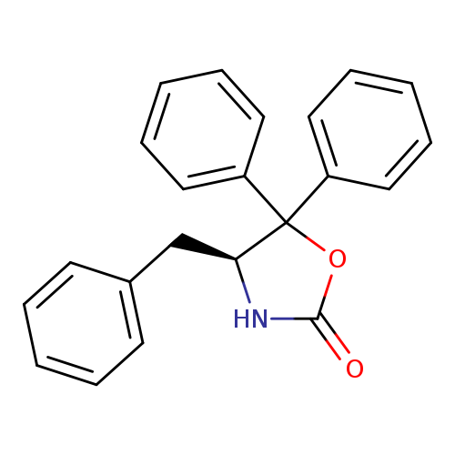 O=C1N[C@H](C(O1)(c1ccccc1)c1ccccc1)Cc1ccccc1