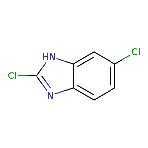 Clc1ccc2c(c1)[nH]c(n2)Cl