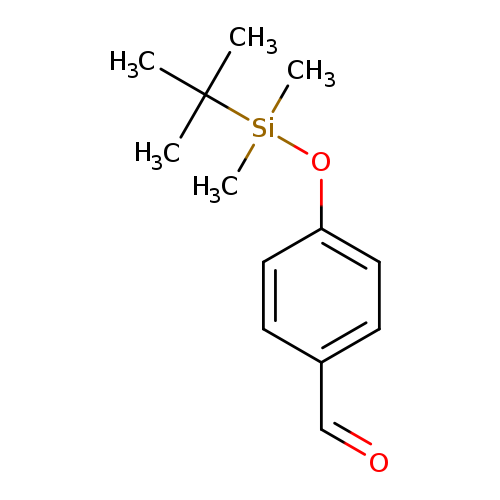 O=Cc1ccc(cc1)O[Si](C(C)(C)C)(C)C