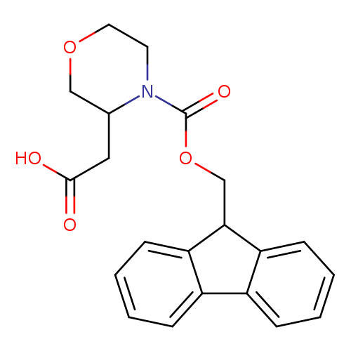 OC(=O)CC1COCCN1C(=O)OCC1c2ccccc2c2c1cccc2