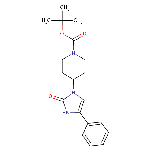 O=C(N1CCC(CC1)n1cc([nH]c1=O)c1ccccc1)OC(C)(C)C