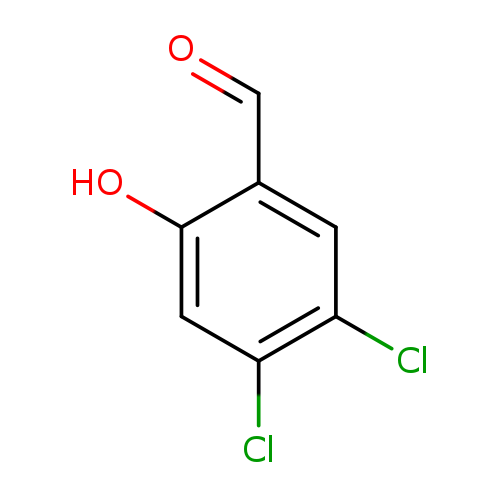 O=Cc1cc(Cl)c(cc1O)Cl