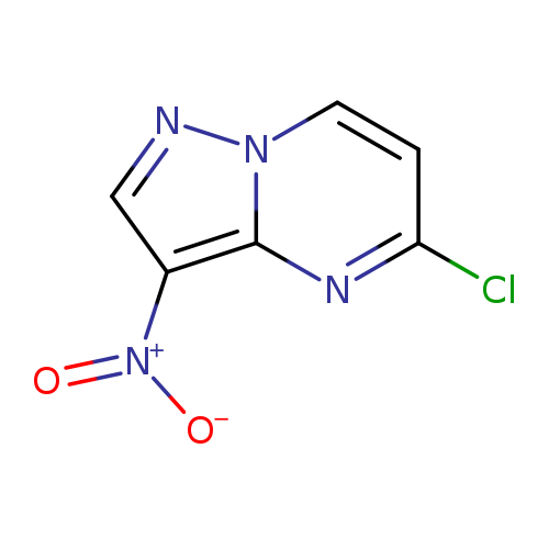 Clc1ccn2c(n1)c(cn2)[N+](=O)[O-]