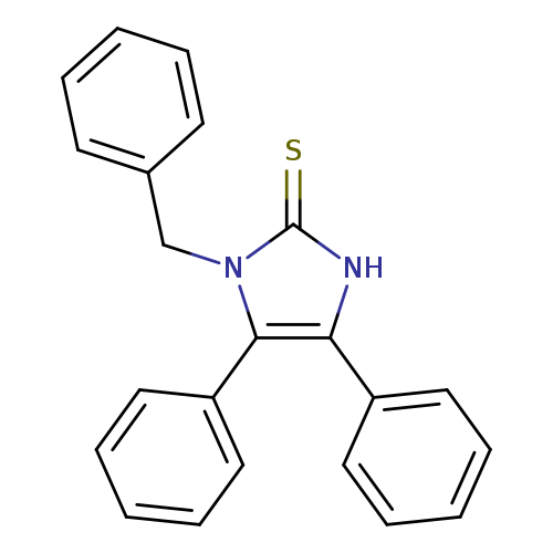 S=c1[nH]c(c(n1Cc1ccccc1)c1ccccc1)c1ccccc1