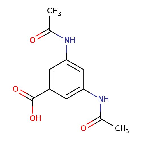 CC(=O)Nc1cc(NC(=O)C)cc(c1)C(=O)O