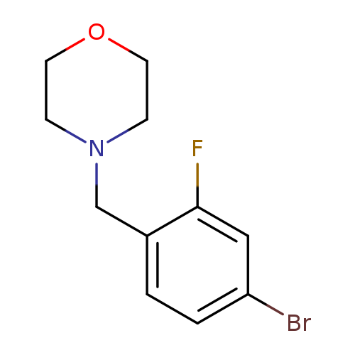 Brc1ccc(c(c1)F)CN1CCOCC1