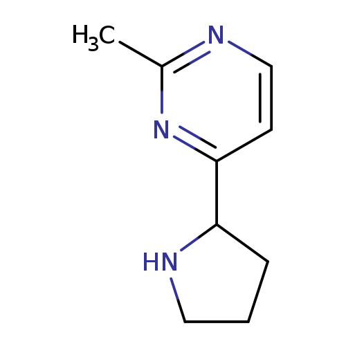Cc1nccc(n1)C1CCCN1