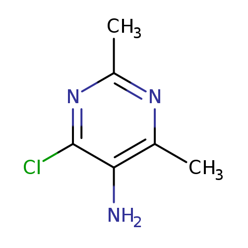 Cc1nc(C)c(c(n1)Cl)N