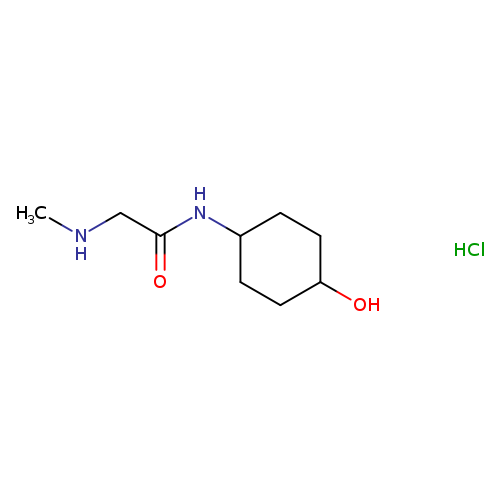 CNCC(=O)NC1CCC(CC1)O.Cl