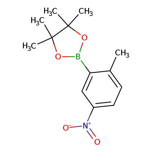 CC1(C)OB(OC1(C)C)c1cc(ccc1C)[N+](=O)[O-]