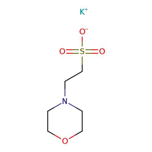 [O-]S(=O)(=O)CCN1CCOCC1.[K+]