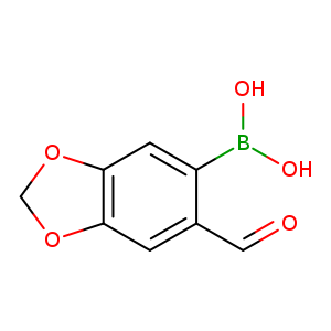 O=Cc1cc2OCOc2cc1B(O)O