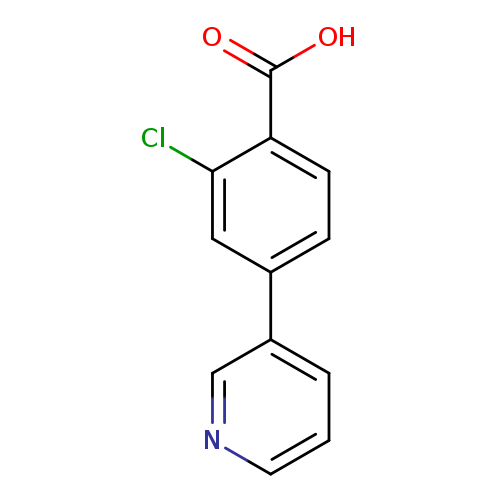 OC(=O)c1ccc(cc1Cl)c1cccnc1