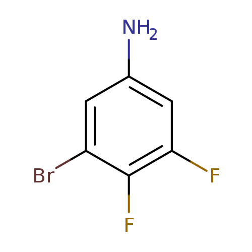 Nc1cc(F)c(c(c1)Br)F