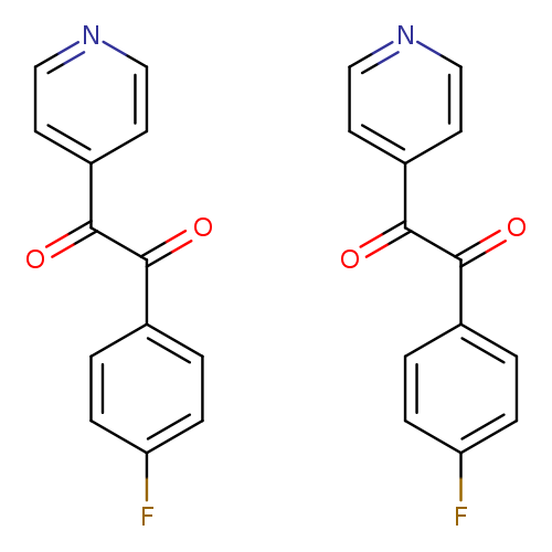 Fc1ccc(cc1)C(=O)C(=O)c1ccncc1.Fc1ccc(cc1)C(=O)C(=O)c1ccncc1