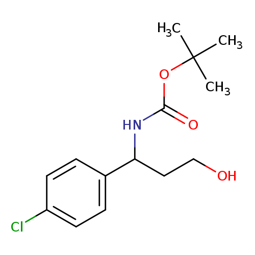 OCCC(c1ccc(cc1)Cl)NC(=O)OC(C)(C)C