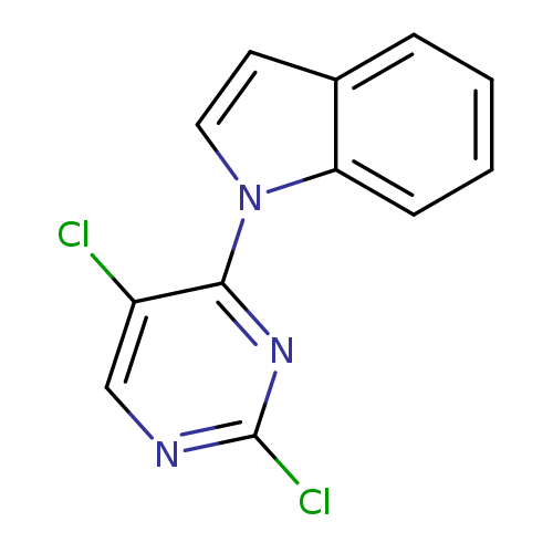 Clc1ncc(c(n1)n1ccc2c1cccc2)Cl