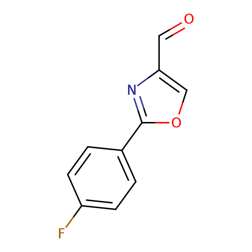 O=Cc1coc(n1)c1ccc(cc1)F