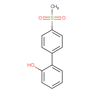 Oc1ccccc1c1ccc(cc1)S(=O)(=O)C