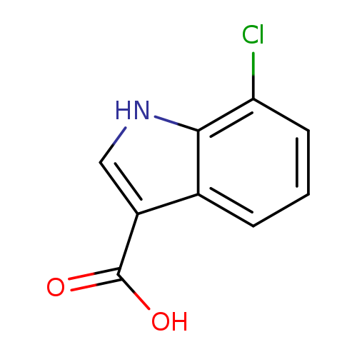 OC(=O)c1c[nH]c2c1cccc2Cl