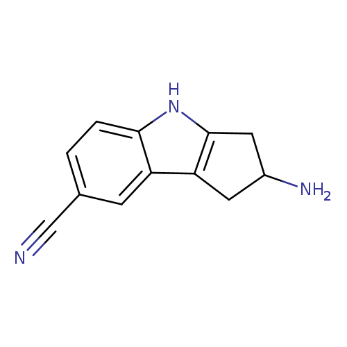 N#Cc1ccc2c(c1)c1CC(Cc1[nH]2)N