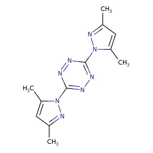 Cc1cc(nn1c1nnc(nn1)n1nc(cc1C)C)C