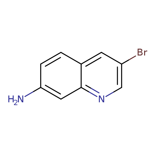 Nc1ccc2c(c1)ncc(c2)Br