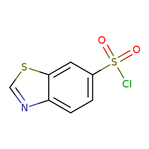 ClS(=O)(=O)c1ccc2c(c1)scn2