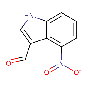 O=Cc1c[nH]c2c1c(ccc2)[N+](=O)[O-]