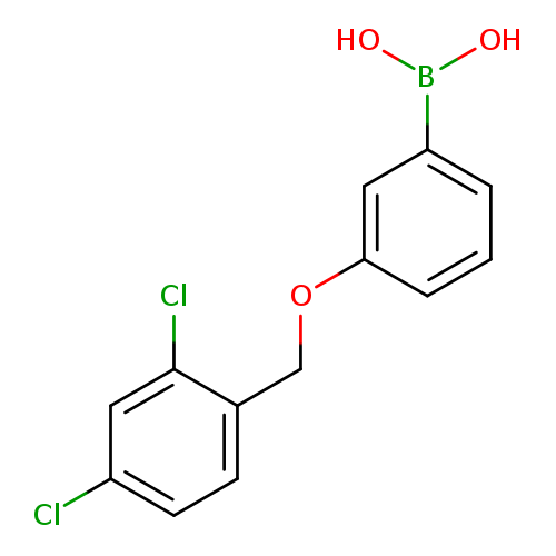 Clc1ccc(c(c1)Cl)COc1cccc(c1)B(O)O