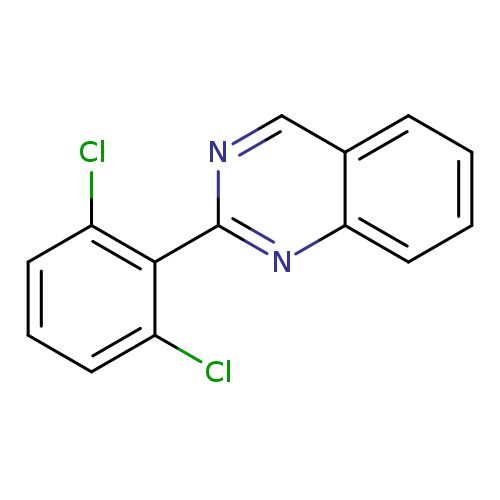 Clc1cccc(c1c1ncc2c(n1)cccc2)Cl