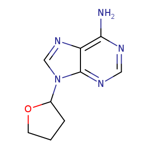 Nc1ncnc2c1ncn2C1CCCO1