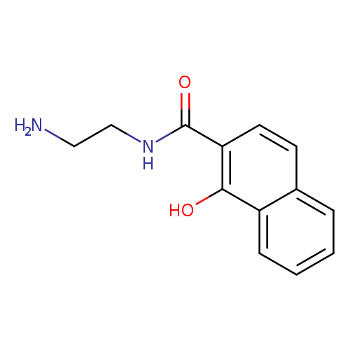 NCCNC(=O)c1ccc2c(c1O)cccc2