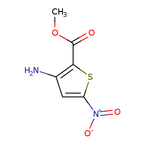 COC(=O)c1sc(cc1N)[N+](=O)[O-]