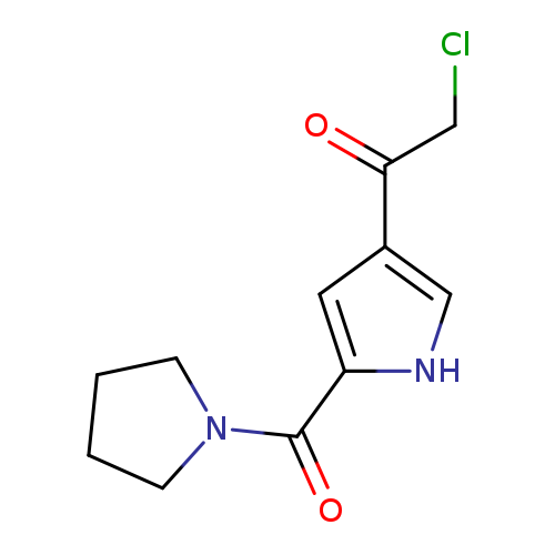 ClCC(=O)c1cc([nH]c1)C(=O)N1CCCC1