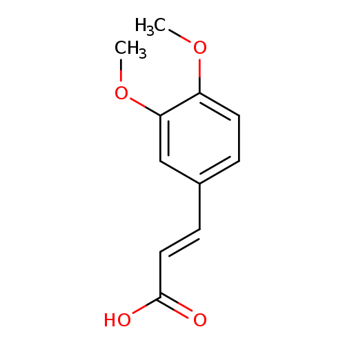 COc1cc(/C=C/C(=O)O)ccc1OC
