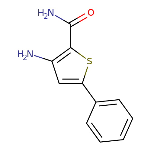 NC(=O)c1sc(cc1N)c1ccccc1