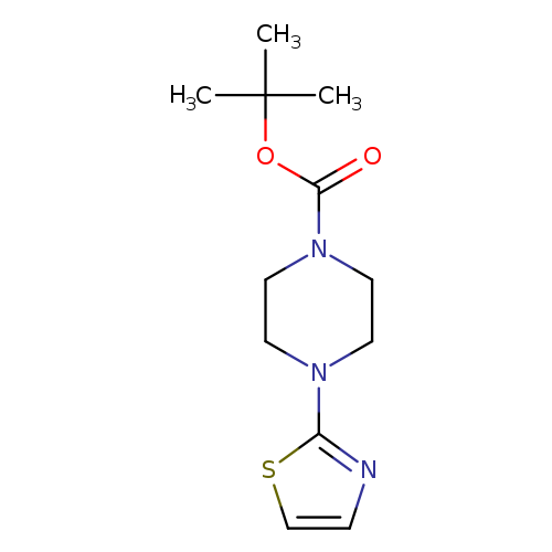 O=C(N1CCN(CC1)c1nccs1)OC(C)(C)C